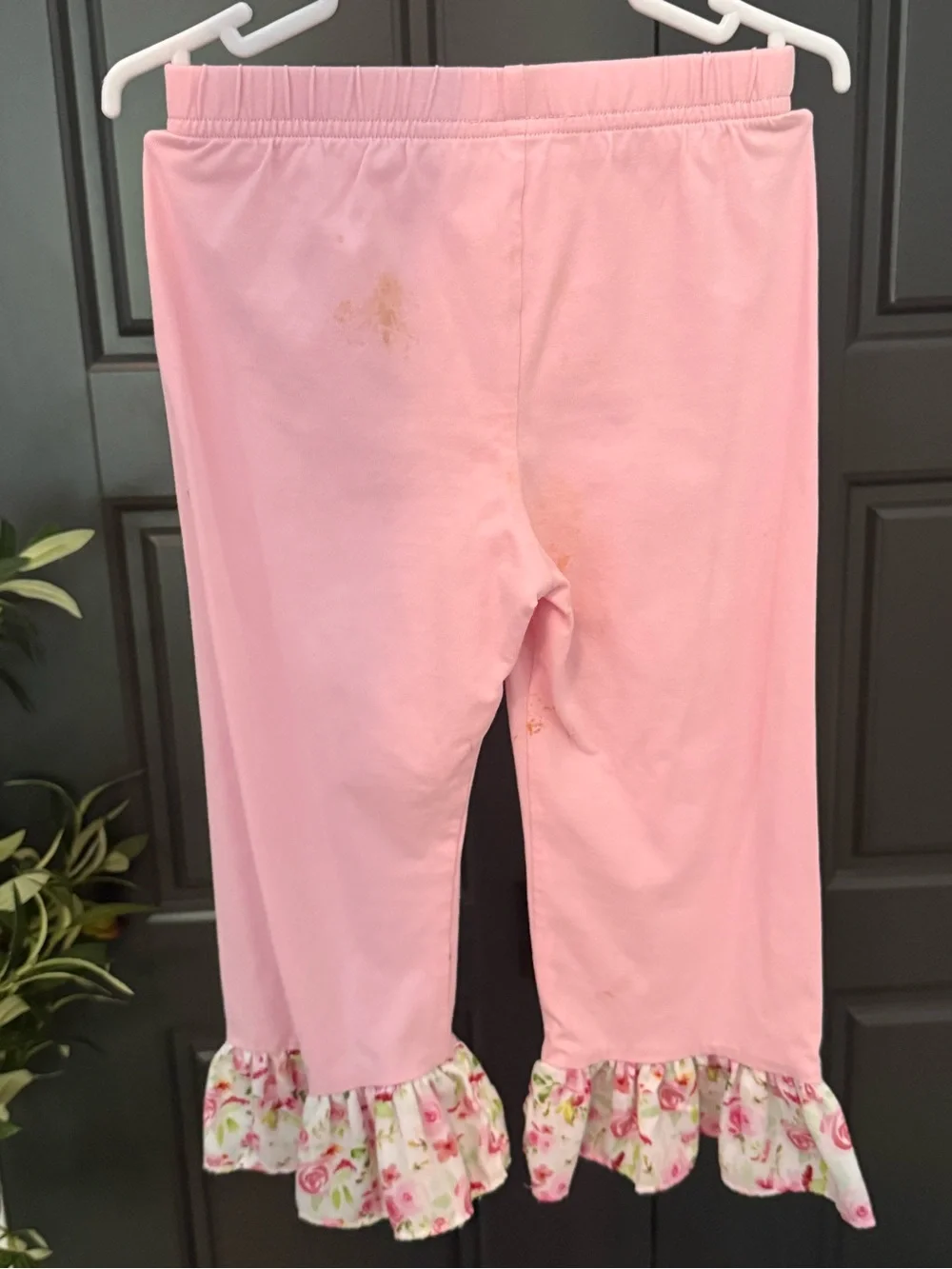 BBS Girls Pink Floral Smocked Long-Sleeve Top & Pants Set - 2T - Play Condition